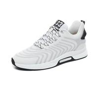 Basket Uomo Running Sport in Maglia Sneakers Uomo Rialzo Scarpe da Trekking Leggero Scarpa Ortopedica Scarpe da Ginnastica e Scarpe Sportive Basquettes Scarpe di Sicurezza Basquette, 01 Bianco, 39 EU