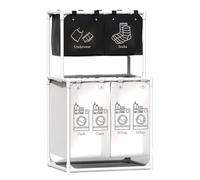 Basket Vertical Laundry: Stackable, Clothes Organizers | Compact, Sturdy, And Stable Structure, Tessuto traspirante, Easy For Carry Handle, Space Saving Solution