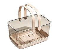 Basket with Handle - 7.28x5.51 inche Portable Storage Organizer with Handle | Bathroom Carry Basket for Bath Bathtub Kitchen Apartment Household Outdoor Pool