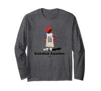 Basketball Anywhere Illustration Novelty Graphic Designs Maglia a Manica