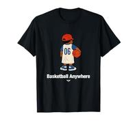 Basketball Anywhere Illustration Novelty Graphic Designs Maglietta