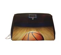 Basketball Arena - Beauty case da viaggio con cerniera, con stampa a mano, ideale per la casa e i viaggi