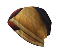 Basketball Arena - Cappello lavorato a maglia, elastico, caldo e adatto per casa, sci o viaggi, colore: nero