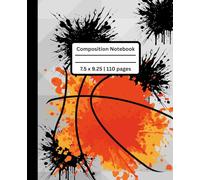 Basketball Composition Notebook for Kids: 110 pages, 7.5 x 9.25