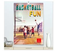 Basketball Fun (hochwertiger Premium Wandkalender 2026 DIN A2 hoch), Kunstdruck in Hochglanz: Ein Basketball-Kalender der besonderen Art.