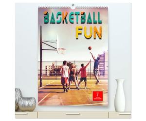 Basketball Fun (hochwertiger Premium Wandkalender 2026 DIN A2 hoch), Kunstdruck in Hochglanz: Ein Basketball-Kalender der besonderen Art.