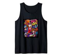 Basketball Geeks Slam Dunk Player Streetwear Graffiti Art Canotta