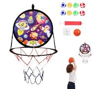 Basketball Hoop - Combo da bordo Dart per bambini | Backboard permanente con palla e freccette, divertente giocattolo sportivo per esterni interni, di feste di compleanno perfette per ragaz