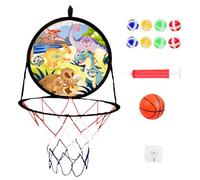 Basketball Hoop E Dart Board 2 In 1, Gioco Interno E Esterno Interattivo, 36.5x64cm, Cerchio A Pallone Da Basket E Bordo Dart, Gioco Per Feste Ho-op Basket, Facile Da Allestire, Per Un Intrattenimento