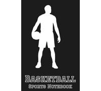 Basketball Ignite Black with White Silhouette | Classic Lined Composition Notebook for Players & Fans (masculine)
