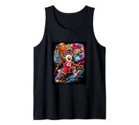 Basketball Is Life, Basketball Mascot Dunk Graffiti Graphic Canotta