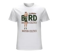 Basketball Jersey Larry Bird The Legend Mens Fashion Casual Basic Short Sleeve T-Shirts Size XL