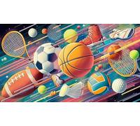 basketball Jigsaw Puzzle impossibili 1000 Pezzi Decorazione per la casa. Giochi di Rilassamento e Intelletto per adulti e ragazzi da 14 anni 38x26cm/1000pcs