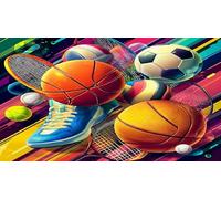 basketball Jigsaw Puzzle Impossible 1000Pcs Decorazione per la casa. Rilassamento e Intelletto per Adulti e Bambini da 12 Anni 38x52cm/1000pcs