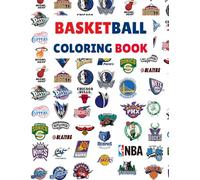 Basketball Logos Coloring Book: Includes Every Team Logo - Fun for Fans of All Ages!