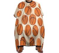 Basketball Pattern Donna Uomo Mantello Da Barbiere Tutta Lunghezza Mantella Taglio Capelli Regolabile Mantella Parrucchiere Per Uso Domestico Parrucchieri Acconciatura 168X140Cm