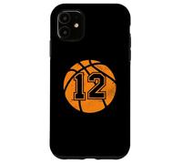 Basketball Player # 12 Basket Mom Dad Jersey Numero 12 Custodia per iPhone 11