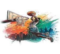 basketball Puzzle Impossible 1000Pcs Decorazione per la casa. Giochi di Rilassamento e Intelletto per Adulti e Bambini da 12 Anni 38x52cm/1000pcs