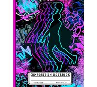Basketball Slam Dunk Motion Journal: Cool Neon Glitch Composition Notebook for Boys & Teens | Wide Ruled Urban Graffiti Sports Writing Book