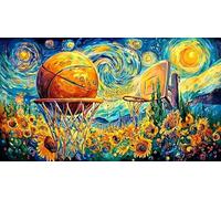 Basketball-Slam-Dunk-with-Color-Splash 1000 pezzi Sfida di gioco educativo Puzzle Idea regalo perfetta Puzzle per adulti e bambini Bellissimo puzzle decorativo 70x50/1000 pezzi