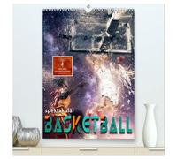 Basketball spektakulär (hochwertiger Premium Wandkalender 2026 DIN A2 hoch), Kunstdruck in Hochglanz: Ein Basketball-Kalender der besonderen Art.