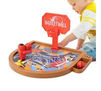 Basketball Table Games, Finger Basketball Desktop Toy, 9.06x8.07x5.12 Inches Interactive Educational Mini Game with Built-in Scoreboard, for Kids, Teens, And Adults