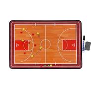 Basketball Tactical Board,23.6x15.7 Inches,Double-Sided Design, Easy to Carry,for Tactical Arrangement, Training and Guidance in Basketball Games
