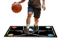 Basketball Training Mat - Dribble Practice Pad for Skill Training | Non Slip Silent with Agility Markings, Floor Workout Trainer for Indoor Outdoor Home School Club Youth Adult Use