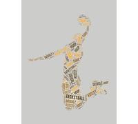 Basketball Words-design College Notebook, School NoteBook, Office Note-Taking: 110 pages, 7.44x9.69 Inches. Softcover collage notebook, lined ... notebook, kids and student notebook etc