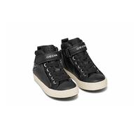 Geox J Kalispera Girl, Scarpe da Ginnastica, Black Dk Silver, 24 EU
