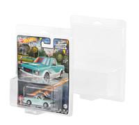 Baskiss Confezione da 15 custodie protettive per Hot Wheels Premium - 0,6 mm di spessore trasparente in PET per conservazione ed esposizione auto pressofusa, compatibili con blister, durevoli e