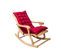 basku Cuscino per sdraio da giardino, cuscino pieghevole con cappuccio antiscivolo e confortevole, spesso cuscino per poltrona relax, per balcone, terrazza, esterno, interno, 120 x 50 x 12 cm