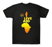 BASLIL TOAST brunch Live Aid Band July 1985 Festival T Shirt Funny Vintage Gift for Men Women Black S
