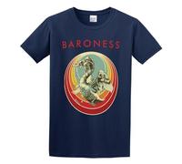 BASLIL TOAST brunch Men's Baroness Live At Maida Vale Cotton T Shirt Navy M