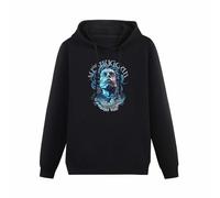 BASLIL TOAST brunch Men's Hoodies Meshuggah Violent Sleep Head Long Sleeve Hooded Sweatshirt Black XL