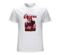 BASLIL TOAST brunch Men's Saxon 'Crusader' T-Shirt White L