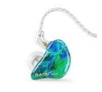 BASN 1B 2DD Driver ibrido in Ear Monitor Cuffie cablate (verde ghiaccio)