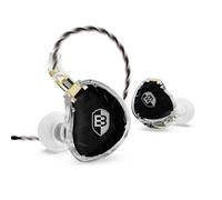 BASN ASONE - Auricolari in-ear con driver planare da 14,2 mm, con due cavi MMCX staccabili, per musicisti, batteristi, bassisti, cantanti (nero)