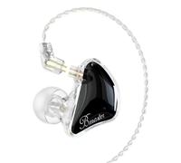 BASN Bmaster - Cuffie intrauricolari a 2 pin con doppio cavo rimovibile, adatte per ingegneri audio, musicisti, colore: nero