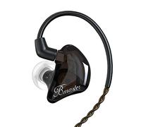 BASN Bmaster - Cuffie intrauricolari a triplo driver con due cavi staccabili, adatte per ingegneri audio, musicisti (nero)