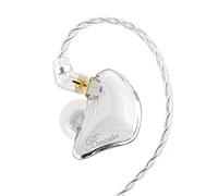 BASN Bmaster - Cuffie intrauricolari a triplo driver con due cavi staccabili, adatte per ingegneri audio, musicisti (bianco)