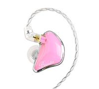 BASN Bmaster - Cuffie intrauricolari con triplo driver, con due cavi MMCX rimovibili, adatte per musicisti e batteristi audio, colore: rosa