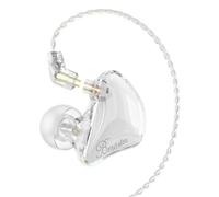 BASN Bmaster - Cuffie intrauricolari per monitor, driver ibrido 1B 2DD, con isolamento acustico, adatte per live stage, performance musicali (bianco)