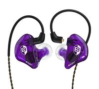 BASN Bsinger - Auricolari in-ear con isolamento acustico, driver dual-dinamico ad alta definizione, con cavo MMCX rimovibile per musicisti, cantanti batteristi (viola)