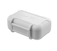 BASN Custodia rigida per monitor in-ear con inserti in schiuma, custodia protettiva impermeabile portatile per cuffie, auricolari e cavi IEM, adatta per BASN Bmaster MMCX Bsinger e Metalen (bianco)
