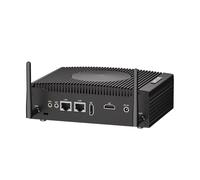 BASOARO Industriale PC, Mini PC con Raffreddamento a Ventola Win 11 Pro i5 1235U, 16 GB DDR5 RAM 128 GB SSD, Doppio Display HD 4k, 2x RS232 COM, 2x RJ45 LAN, WiFi5 BT4.2, 8 USB