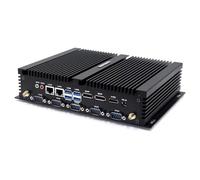 BASOARO Mini Computer Desktop senza Ventola, Mini PC Industriale i5 8250U, 32G RAM 512G SSD 2T HDD, RJ45 LAN, DP, EDP, HD, LPT, SIM, 6 RS232 COM, WiFi, BT, Micro PC Win 11