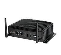 BASOARO Mini PC Industriale Micro Desktop Computer i3 10110U, 8GB RAM 256GB SSD, Gigabit RJ45 LAN, Dual HD + DP 4K Triple Display, 2 RS232 COM, WiFi 2.4G/5.0G, BT, Wake On LAN