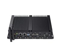 BASOARO PC Industriale Win 10 Fanless PC i5 4200U Mini Desktop Computer, Gigabit RJ45 LAN, 8GB RAM 128GB SSD, HD VGA 4K Doppio Display, WiFi, BT, 6 USB