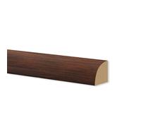 Basolino in POLIMERI EqualWood HI-TEC 19x19mm Allumino, bianco e altre essenze (prezzo al metro) - NOCE